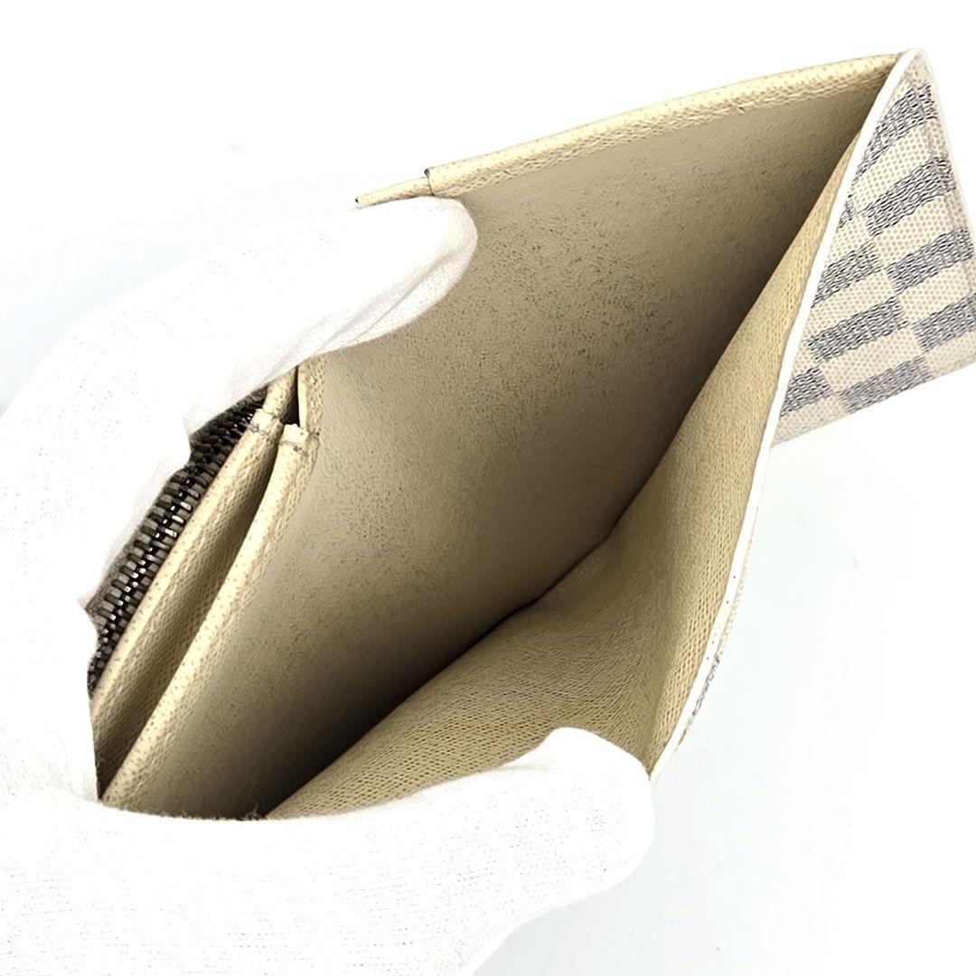 【新型】 ルイヴィトン ポルトフォイユ トレゾール 折り財布 ダミエアズール