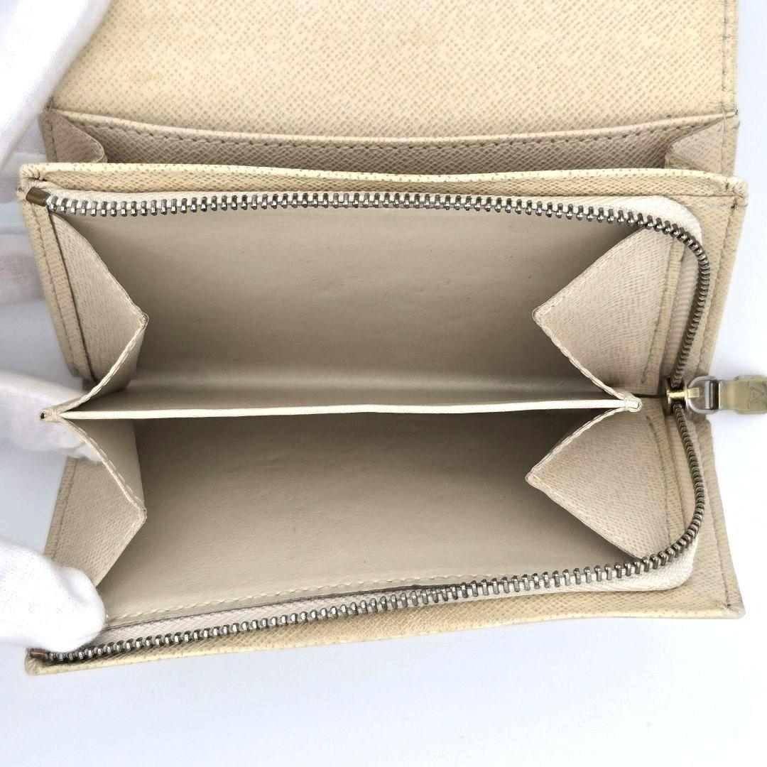 【新型】 ルイヴィトン ポルトフォイユ トレゾール 折り財布 ダミエアズール