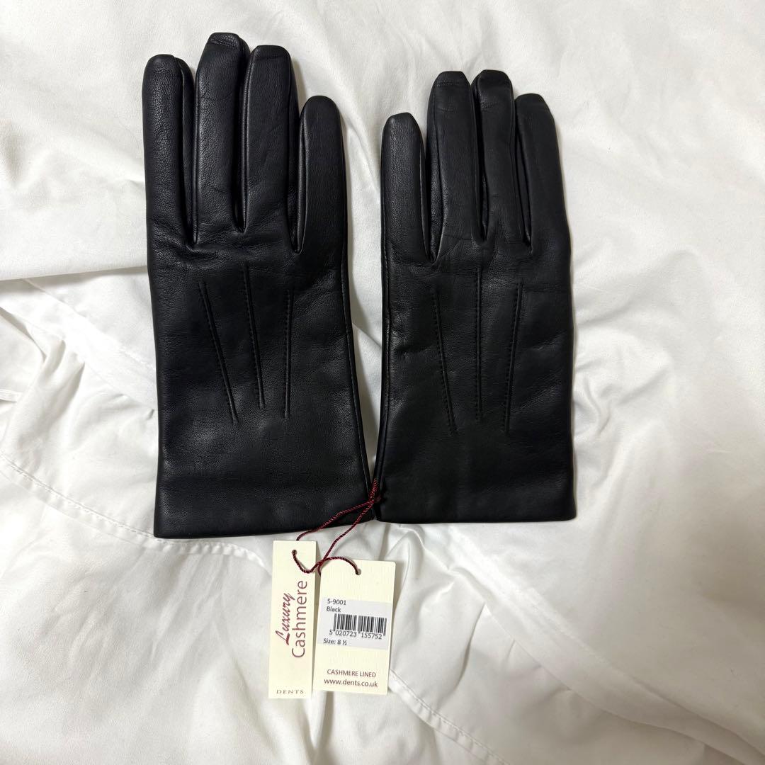 【DENTS】 レザーブラック手袋