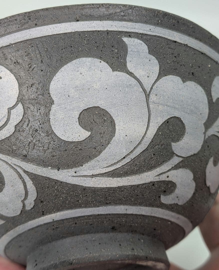 新羅窯 柳孝雄 新羅土器茶盌 共箱 抹茶碗 抹茶茶碗 茶道具 茶器 食器 在銘