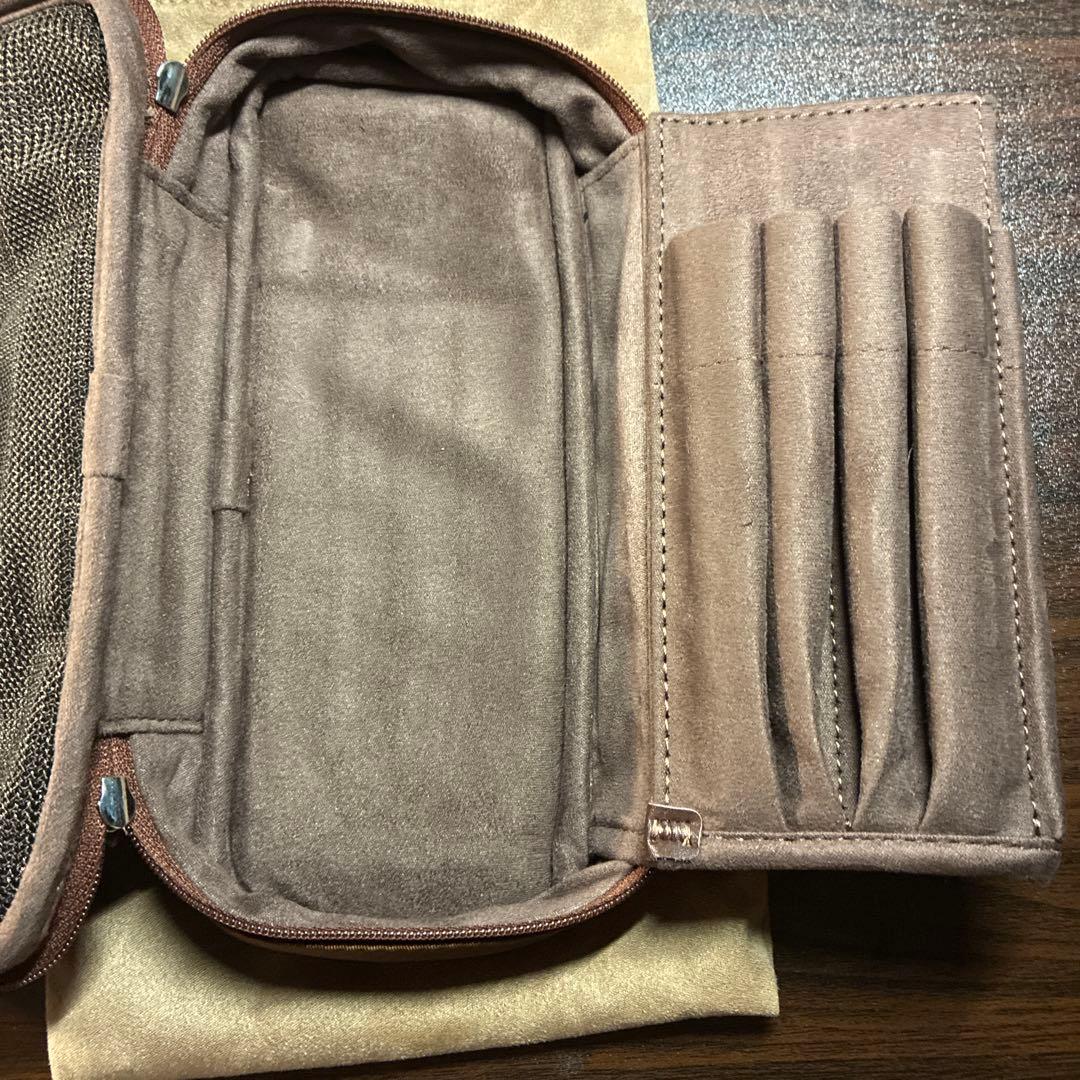 SEASAR OctFold ペンケース カルロスナイロン　茶　オクトフォールド