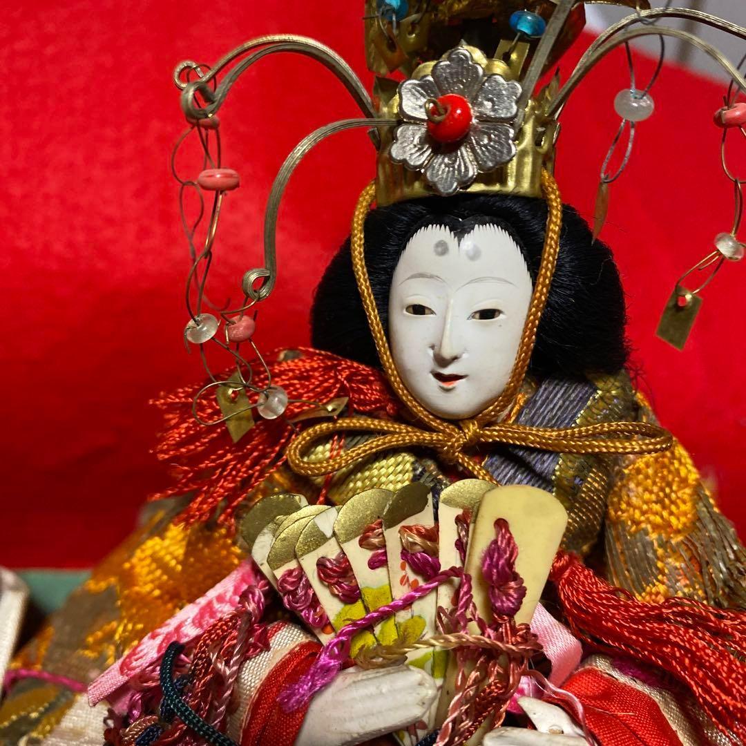 雛祭り　古い雛人形　１５体　お道具も　小さな　芥子雛　明治　大正戦前