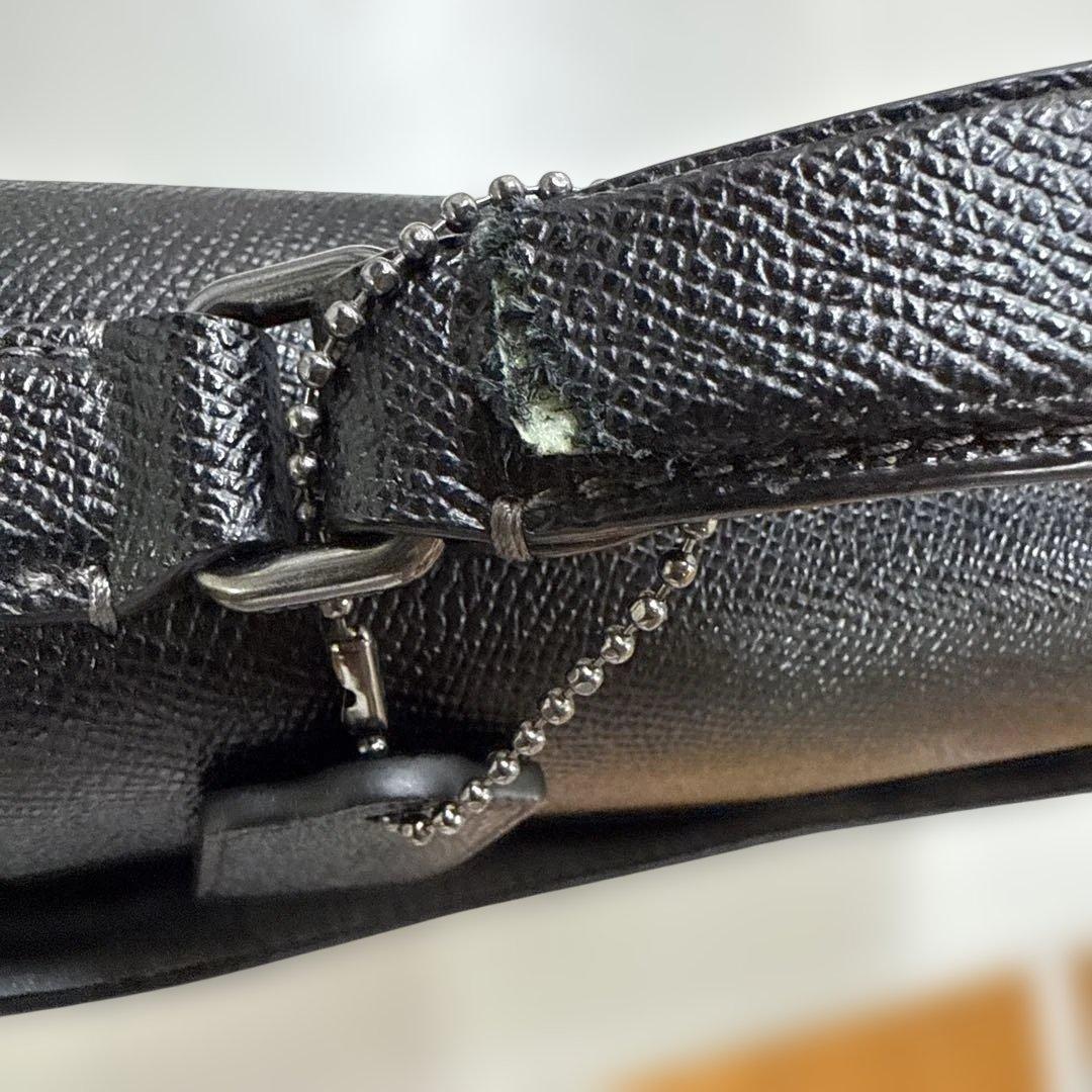 coach コーチ ビジネスバッグ ブリーフケース 本革 黒 ブラック メンズ