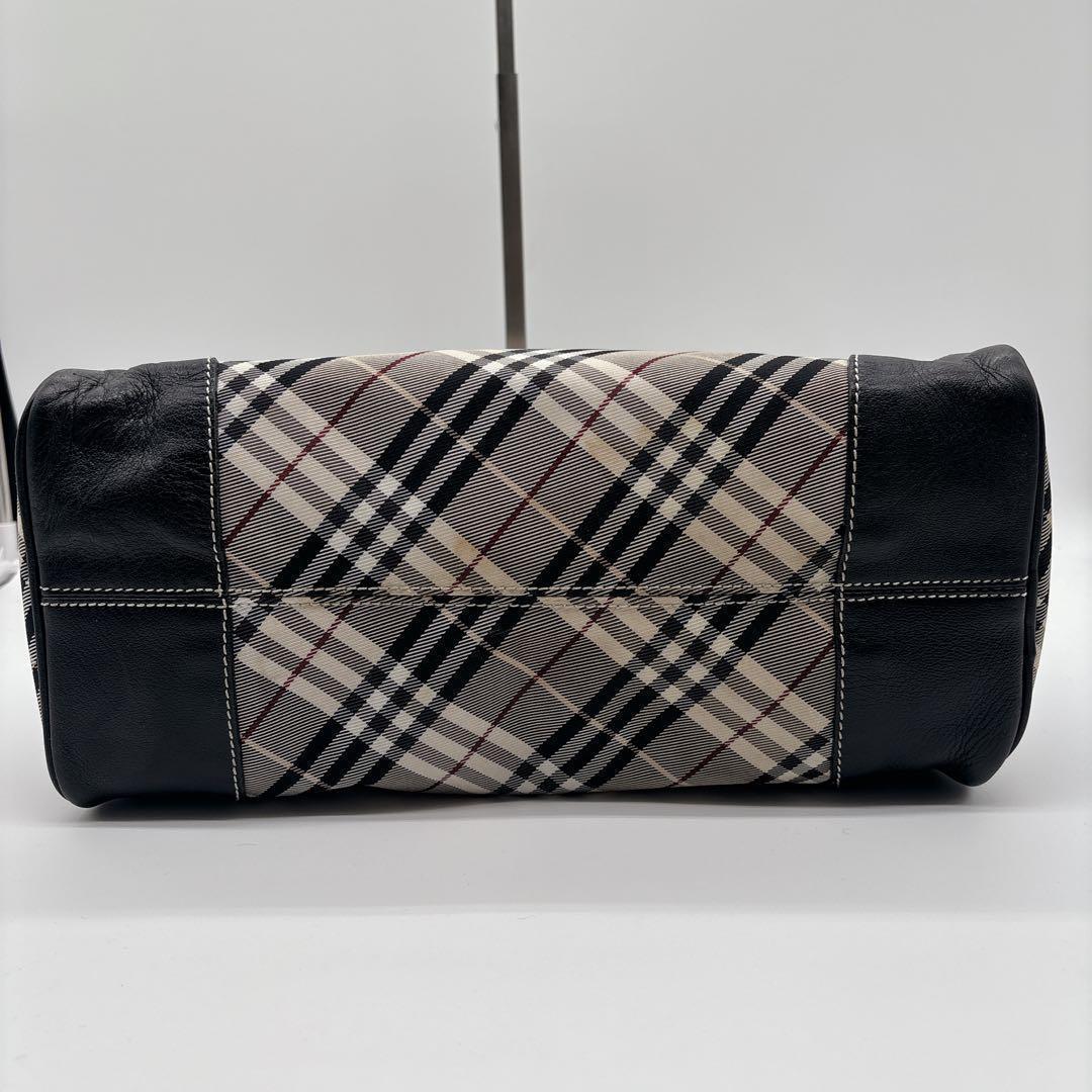 バーバリーブルーレーベル ミニボストン ノバチェック レザー ナイロン