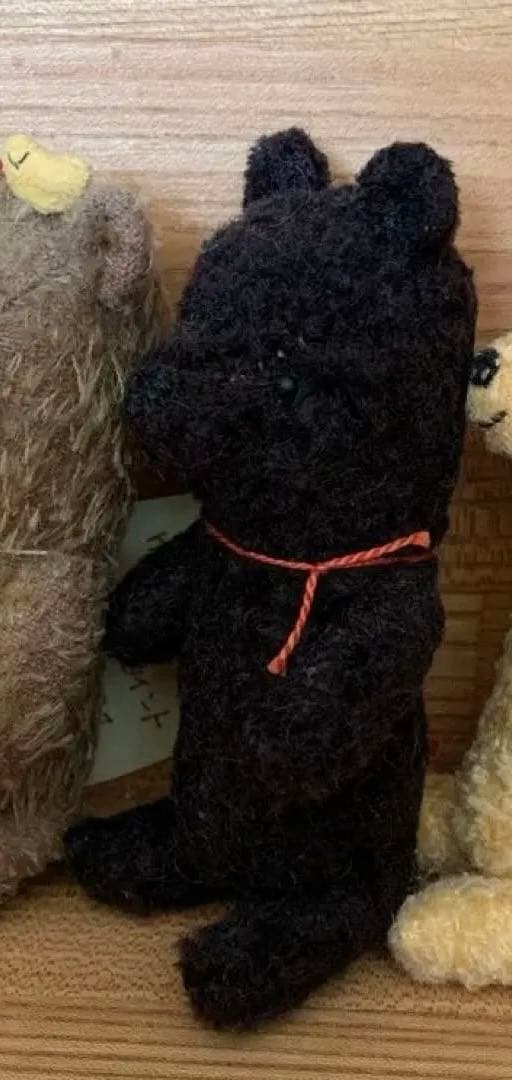 クロクマ　Lucky Peanuts 様　テディベア　国内作家