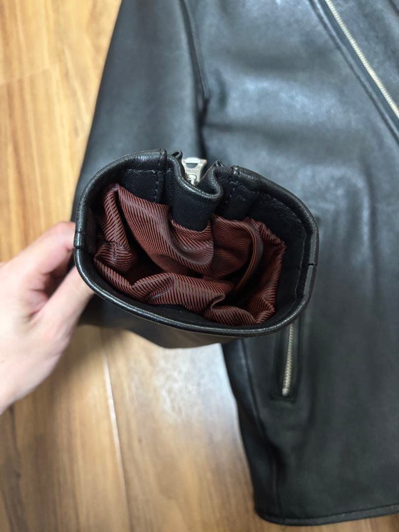 MR. OLIVE ブラック セミダブルライダースジャケット Mサイズ