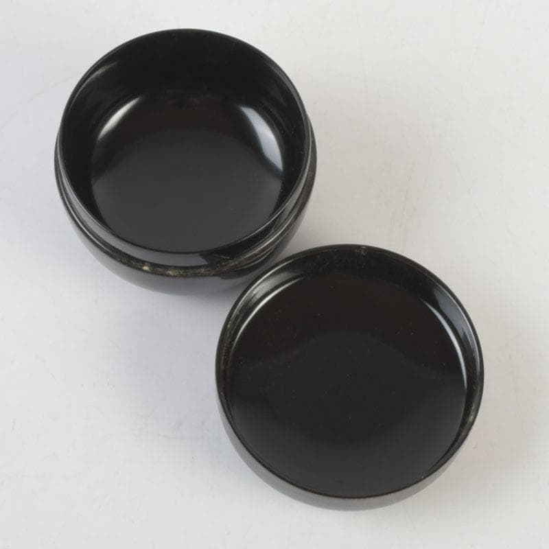 茶道具　越前塗師　中出松峰作　八雲塗　柳蒔絵　平棗　共箱　V　9643