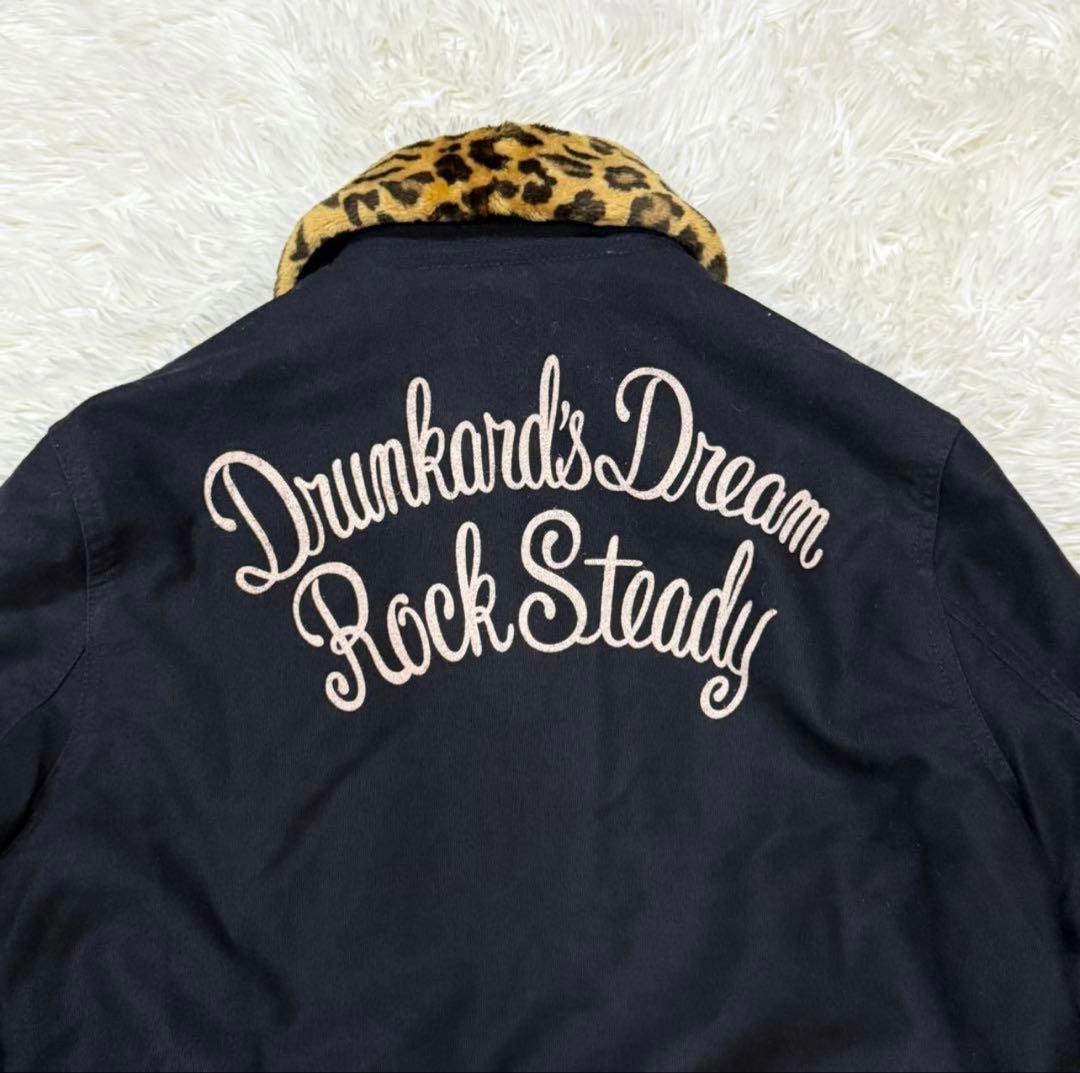 WACKO MARIA　ワコマリア　デッキジャケット　レオパード　M　黒