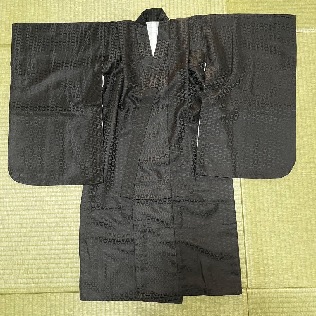 【美品】七五三 男の子 袴 12点フルセット 鷹柄 羽織袴 高級感 グレー系