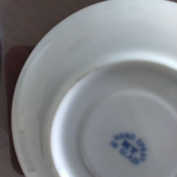 昭和レトロ⭐︎瑠璃色花模様のティーセット5点⭐︎新品未使用⭐︎手描きビンテージ