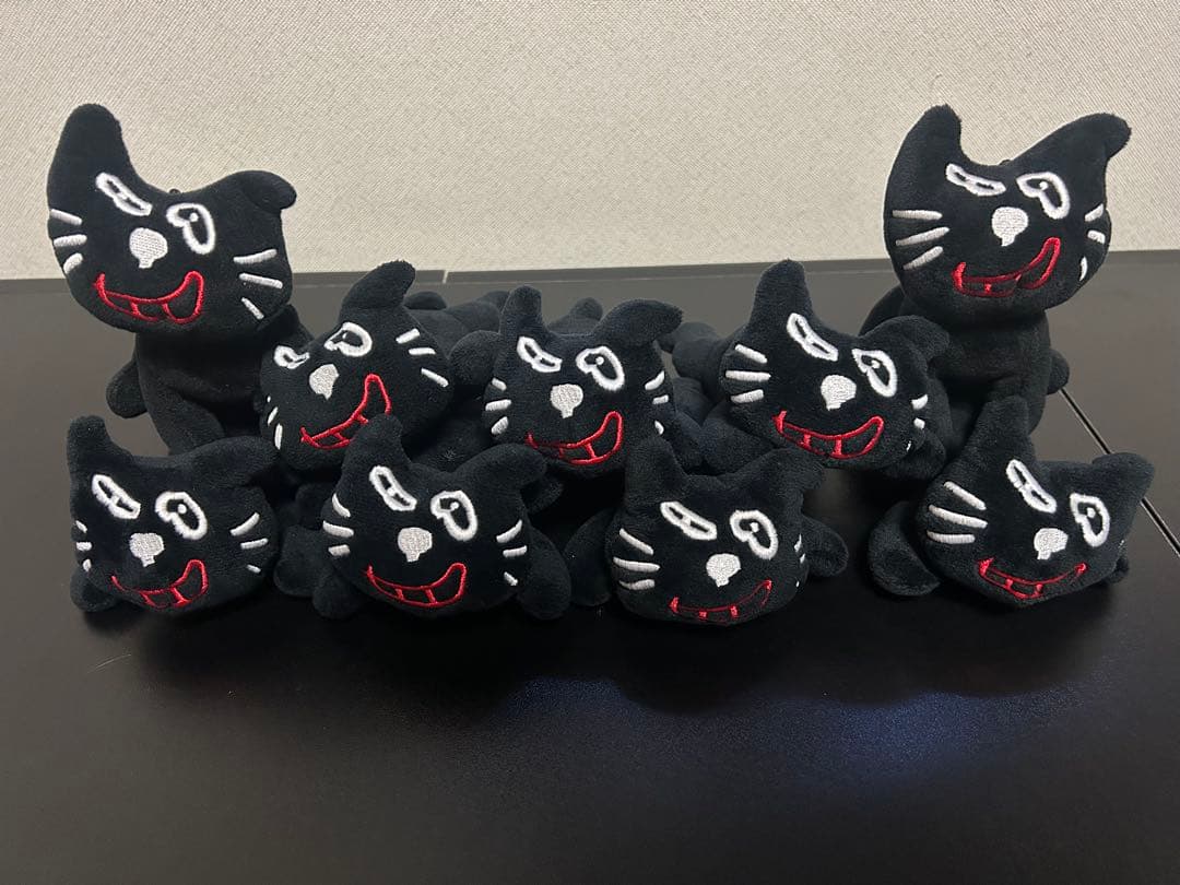 キヨ猫ぬいぐるみ9点セット（寝そべり7、おすわり2）