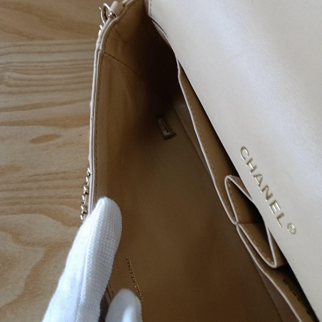 美品です CHANEL シャネル チョコバー チェーンショルダーバッグ ベージュ