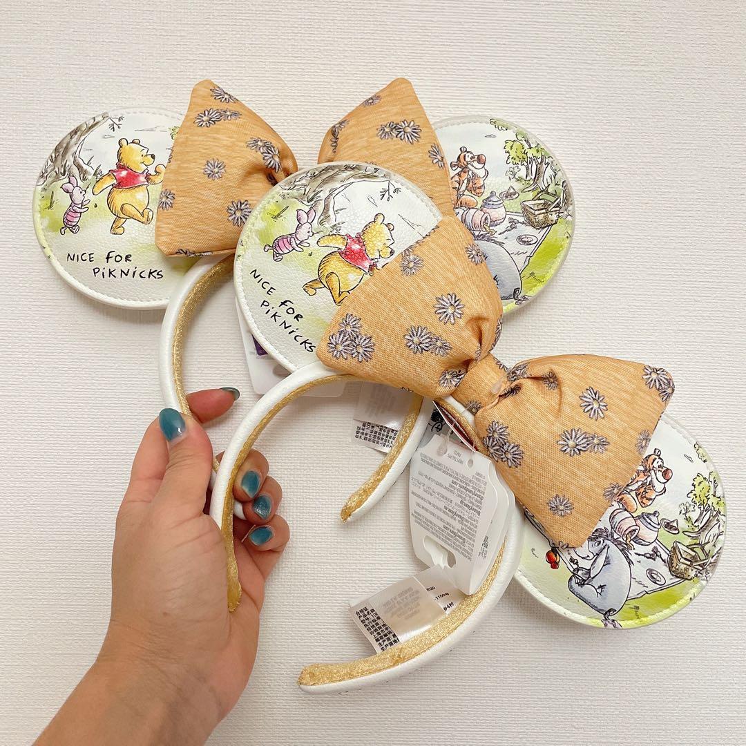 即日発送❣️上海ディズニー　くまのプーさん　プーさんカチューシャ2点セット