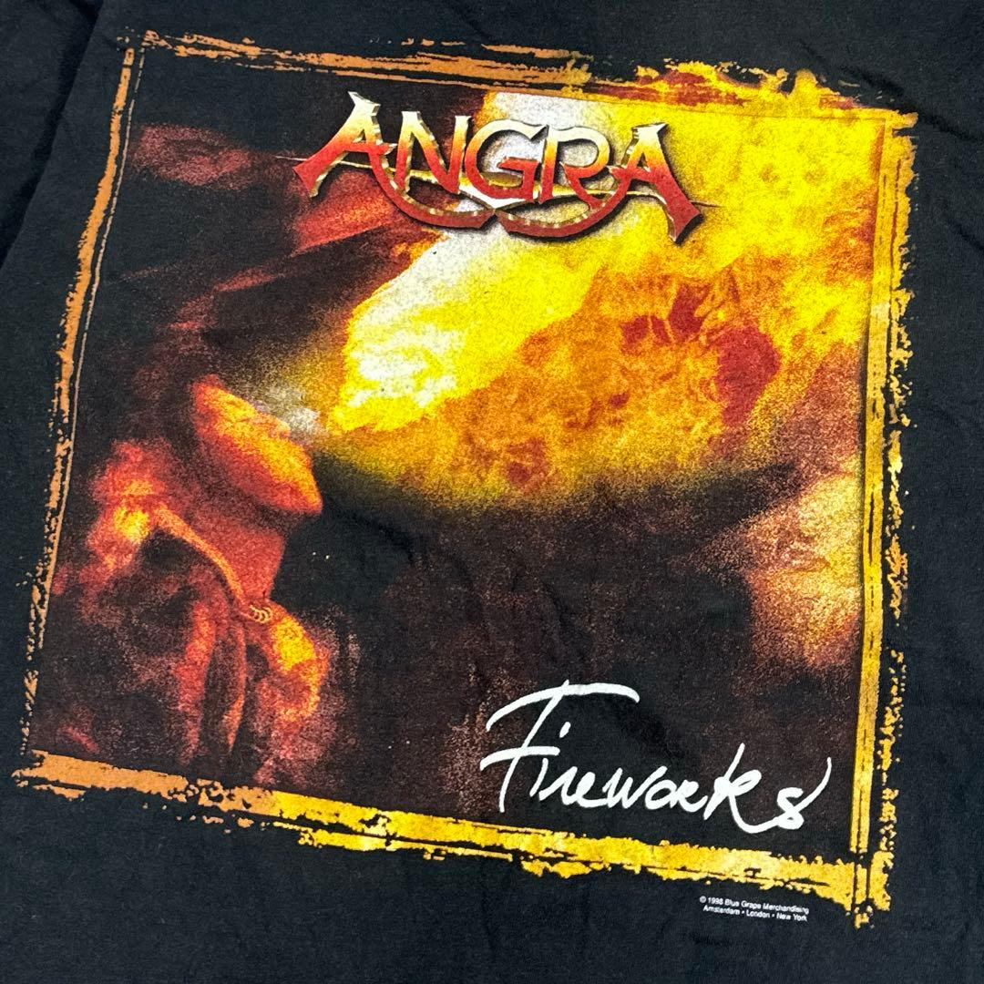希少 90s ANGRA ヴィンテージ バンド ツアー ロングTシャツ 当時物