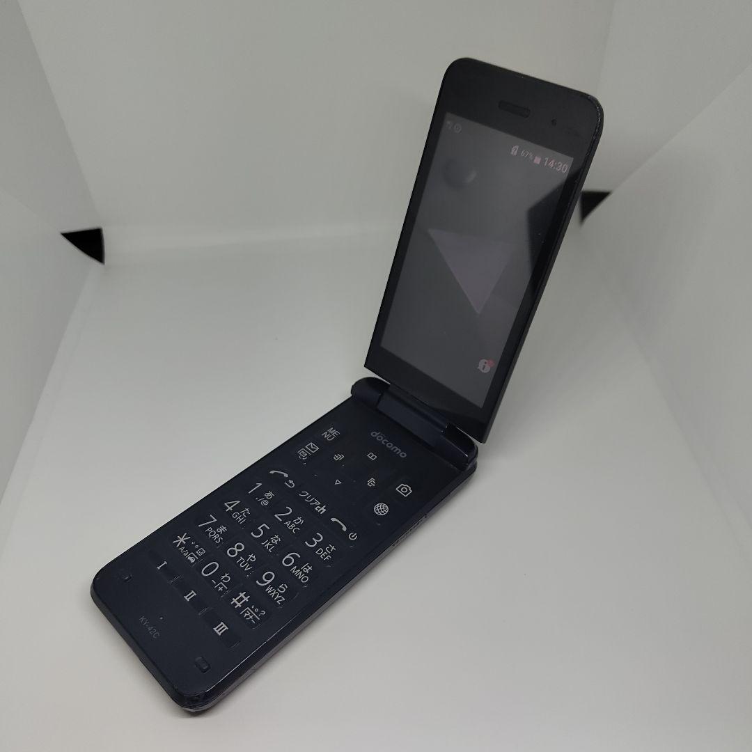 docomo DIGNOケータイ KY-42C 折りたたみ ガラホ ブラック ②