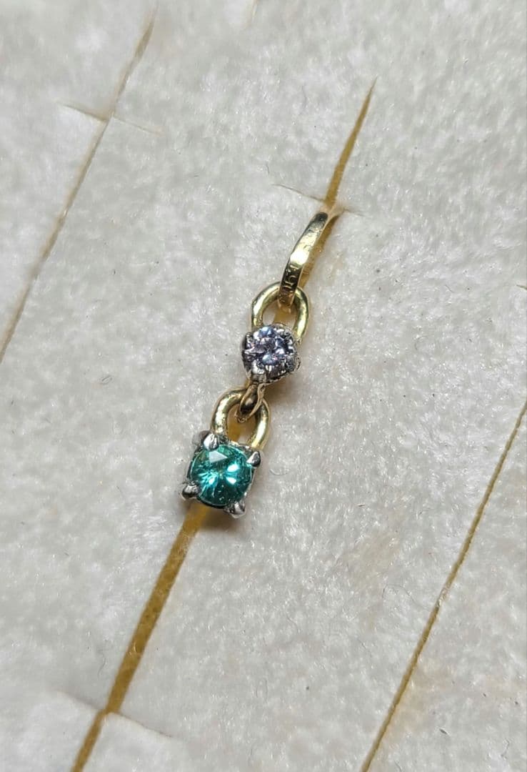 高品質★バターリャパライバトルマリン&ピンクダイヤモンドペンダントPt18金★