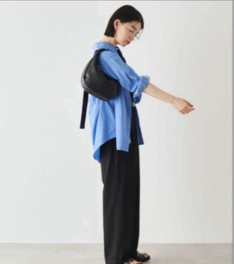 新品ラシット 今期ソフトレザーラウンドショルダーバッグ　金具シルバー