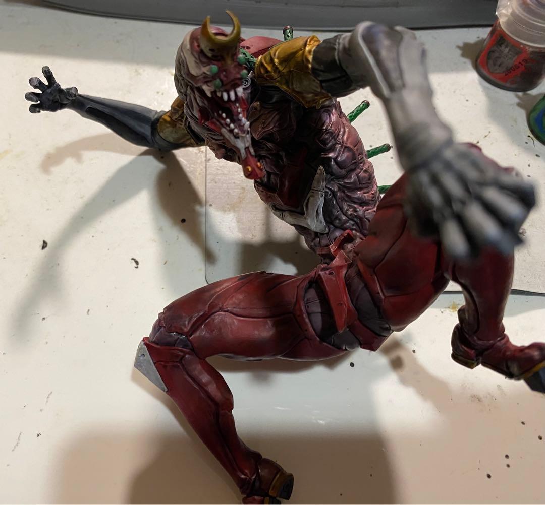 海洋堂，エバンゲリオン2号機獣化ビースト製作塗装完成品