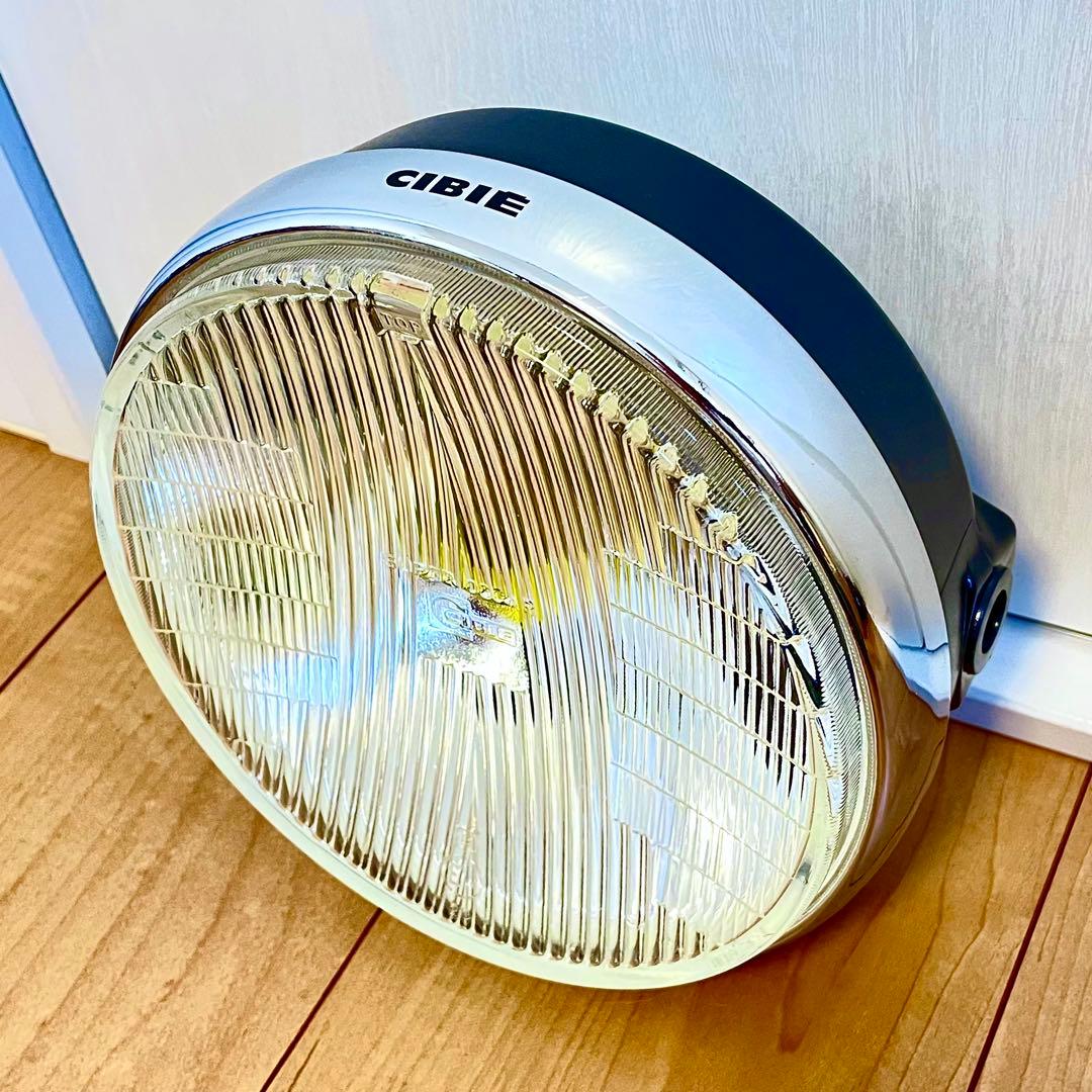 当時物 シビエ 凹み ヘッドライト CIBIE 極美品