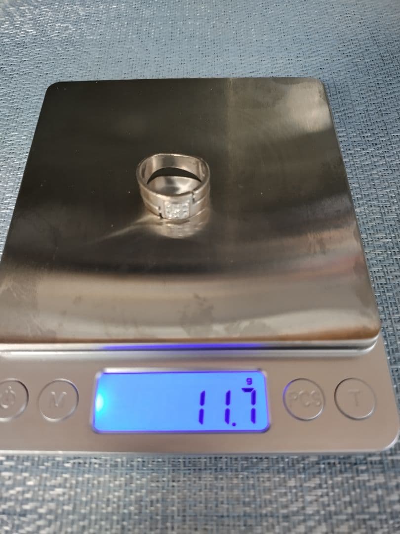 ホワイトゴールドメレ ダイヤモンド K18WG指輪11.7g