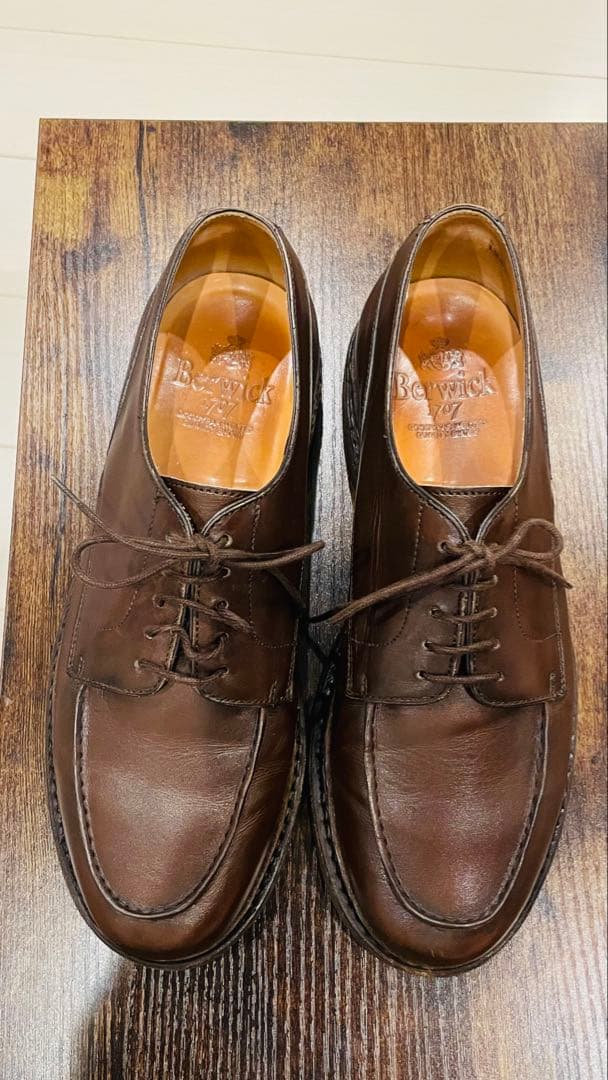 Berwick Uチップ ダークブラウン UK7.5 / 26.5cm