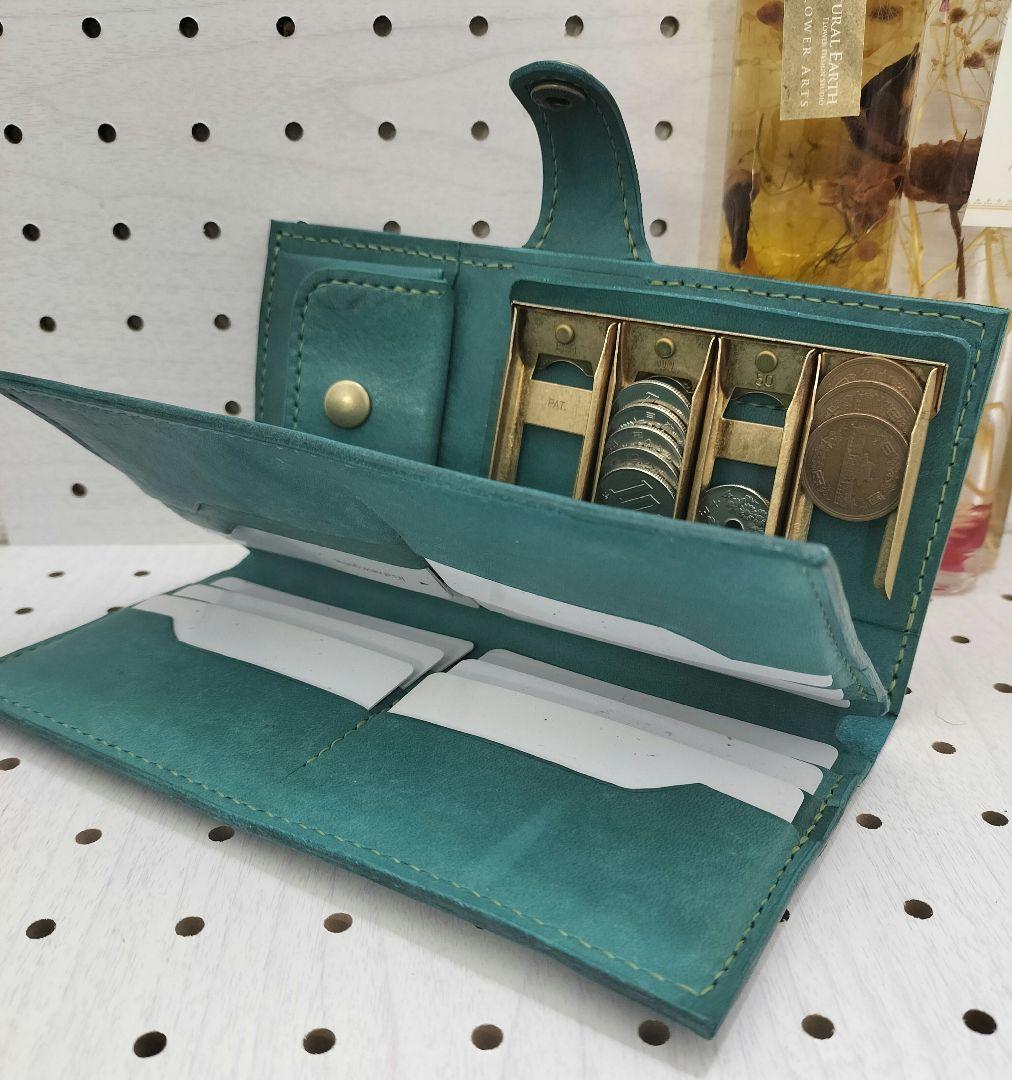 【ソ-ラ】キャッチャー 本革 長財布 ハンドメイド