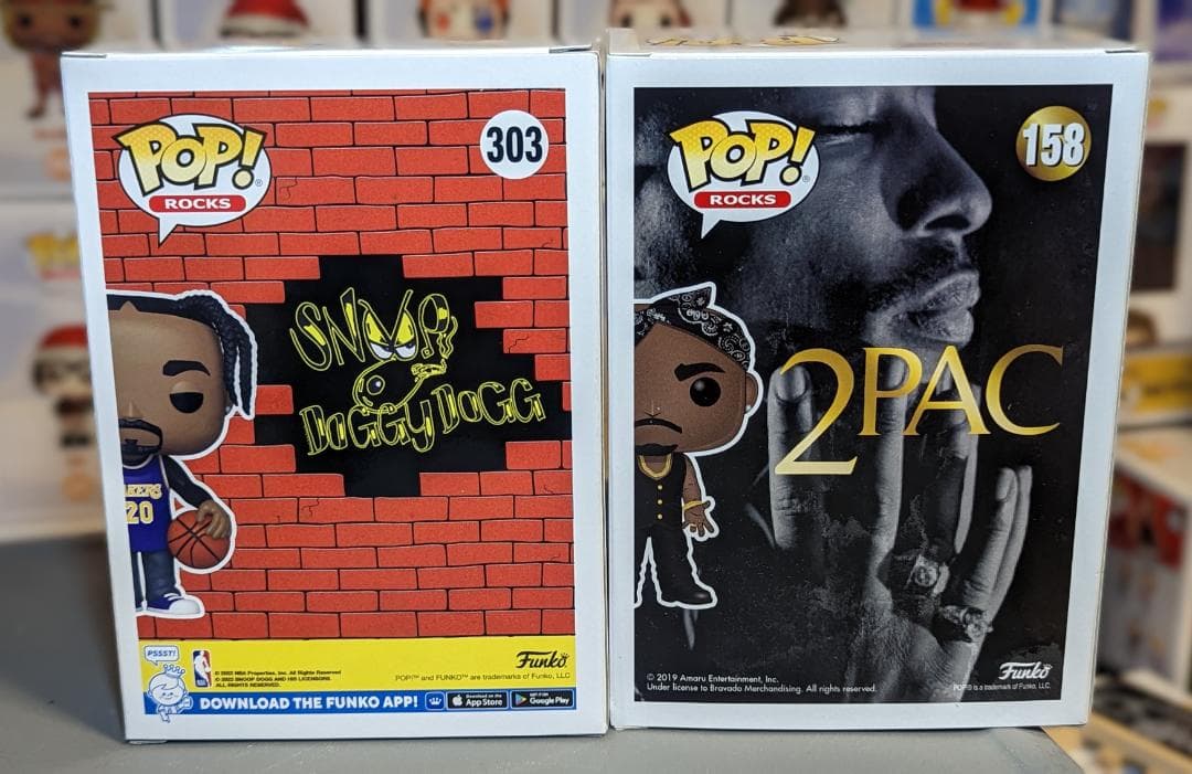 b*y様 Funko Snoop Dog #303 & 2 Pac Shakur