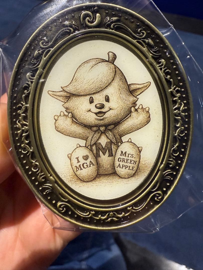 【非売品】JAM'Sくじ　メメルピンズ　ミセスグリーンアップル　金テープ付き