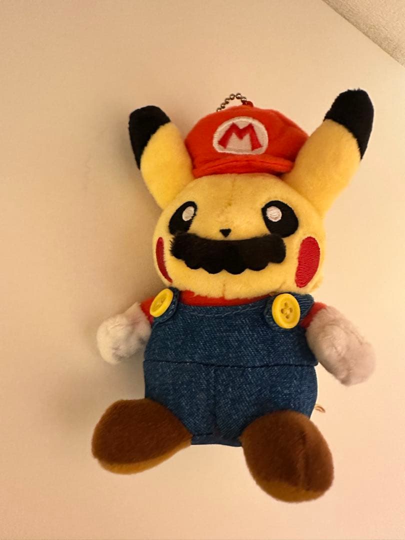 マリオ ピカチュウ マスコット ボールチェーン付きキーホルダー ぬいぐるみ