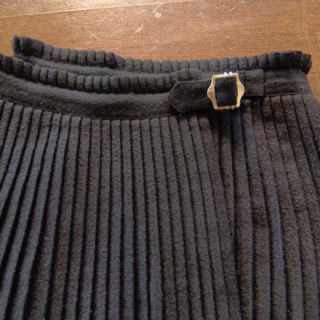 tricot COMME des GARCONS　 黒 プリーツスカート