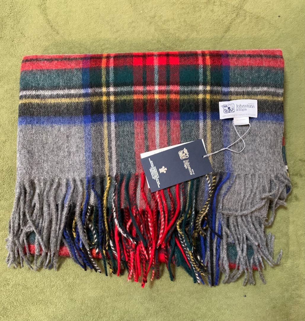 み*☆様 ジョンストンズ大判　マフラー　スカーフ　グレースチュワートタータンチェ