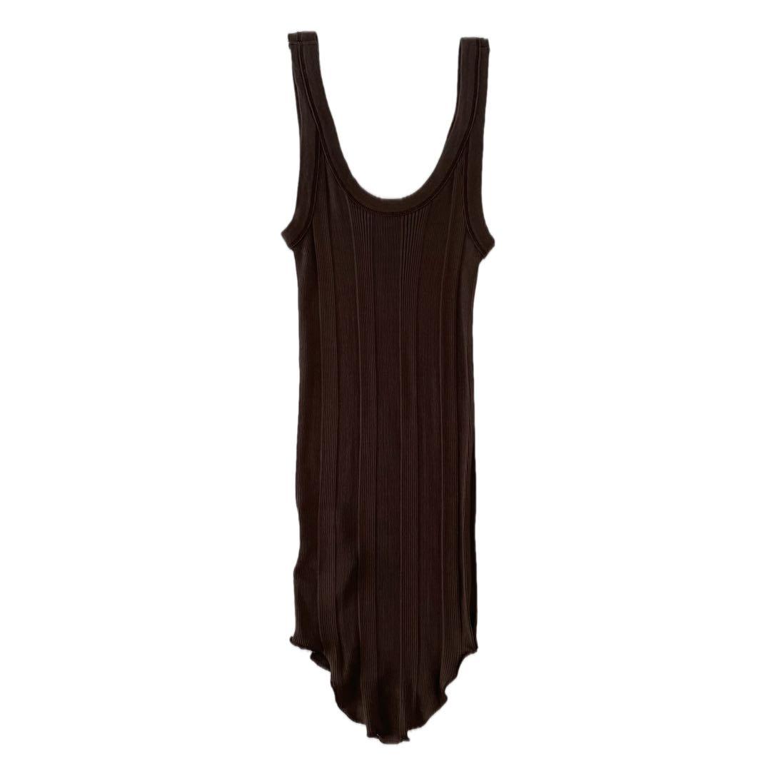 未使用 Chaosカオス シルクマルドウタンクトップ ダークブラウン