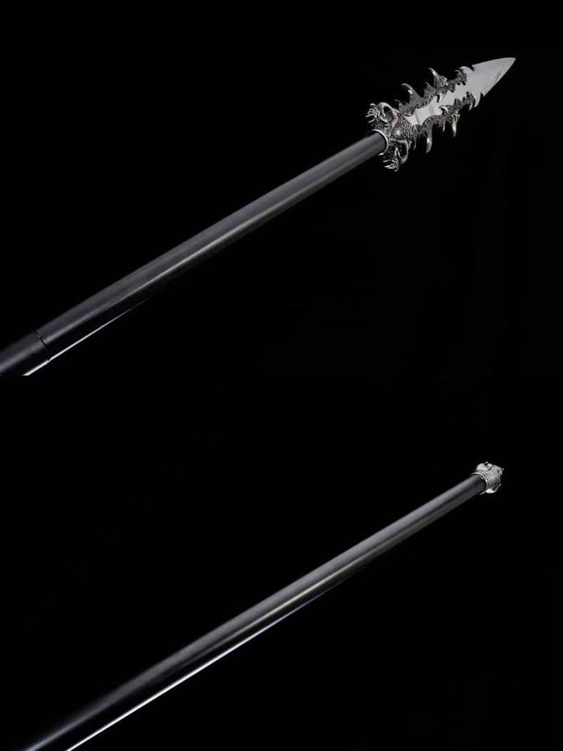 震龍啓明 分割式模造槍 造刀 鑑賞用 武具 舞踊刀 古兵器