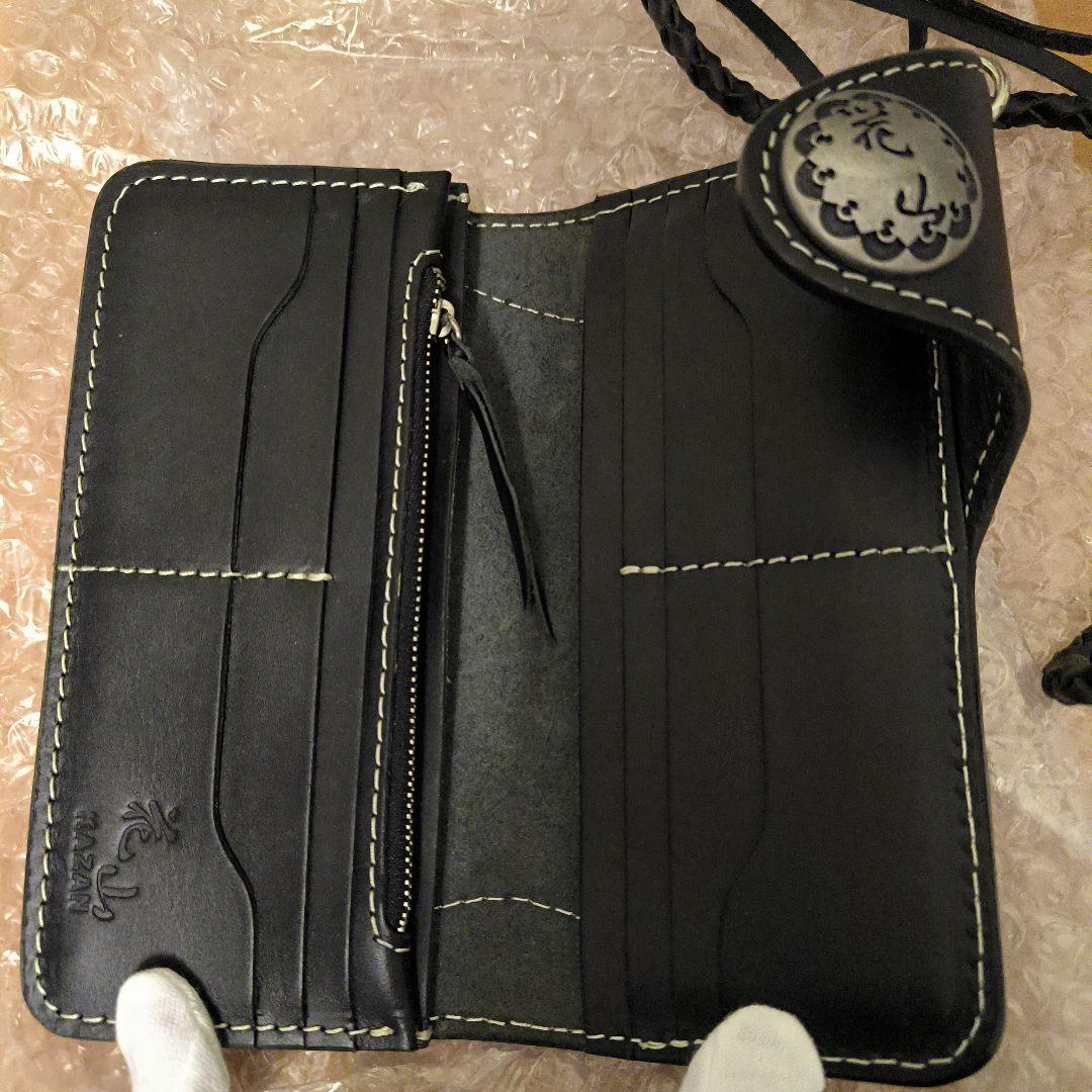 極美品　花山　デグナー　レザーウォレット長財布　京桜