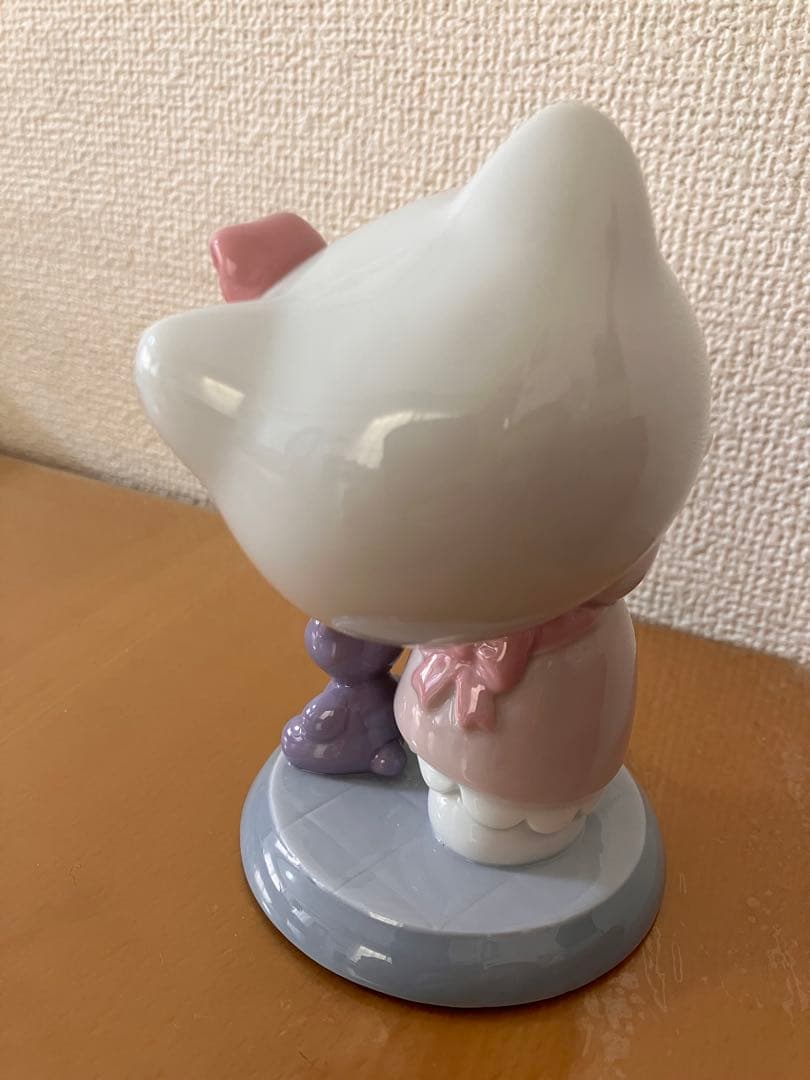 【レア】NAO ハローキティ 陶器 置物　ケーキ＆テディベア