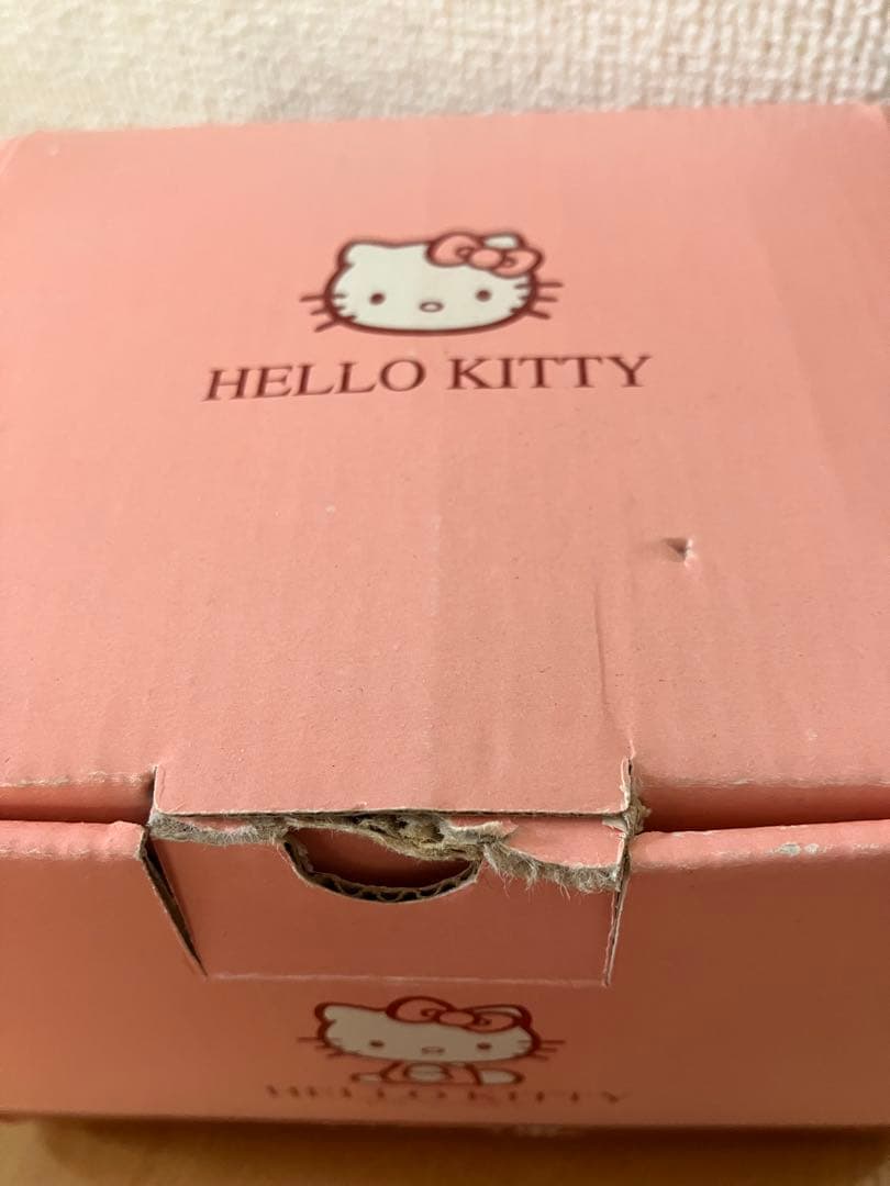 【レア】NAO ハローキティ 陶器 置物　ケーキ＆テディベア