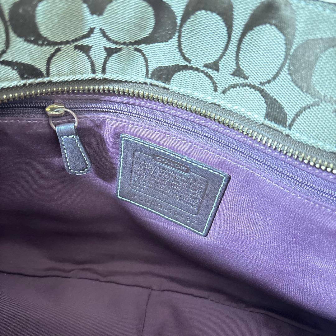 p*p様 COACH コーチ トートバッグ パッチワーク レザー キャンバス ス