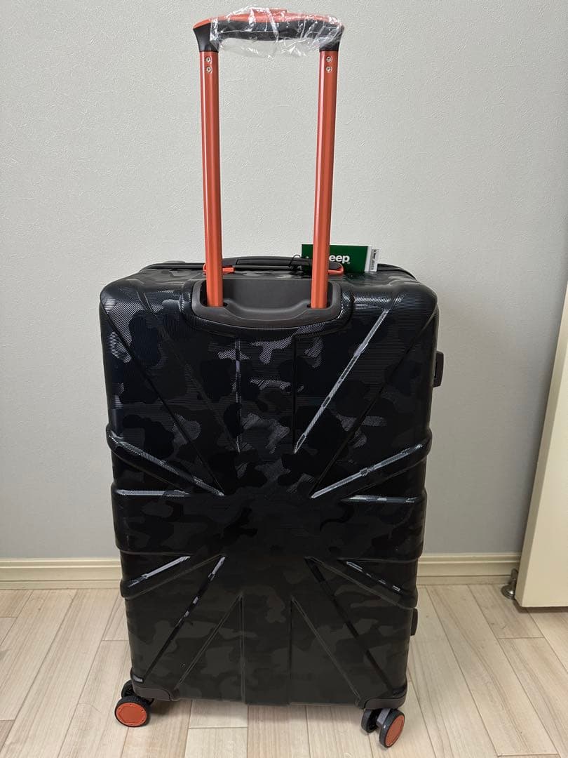 Jeep 正規限定モデル・ブラック×オレンジ スーツケース