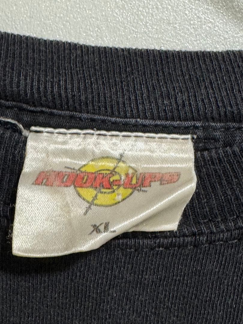 Y*様 HOOK-UPS 90s Tシャツ XL 黒 USA製 古着