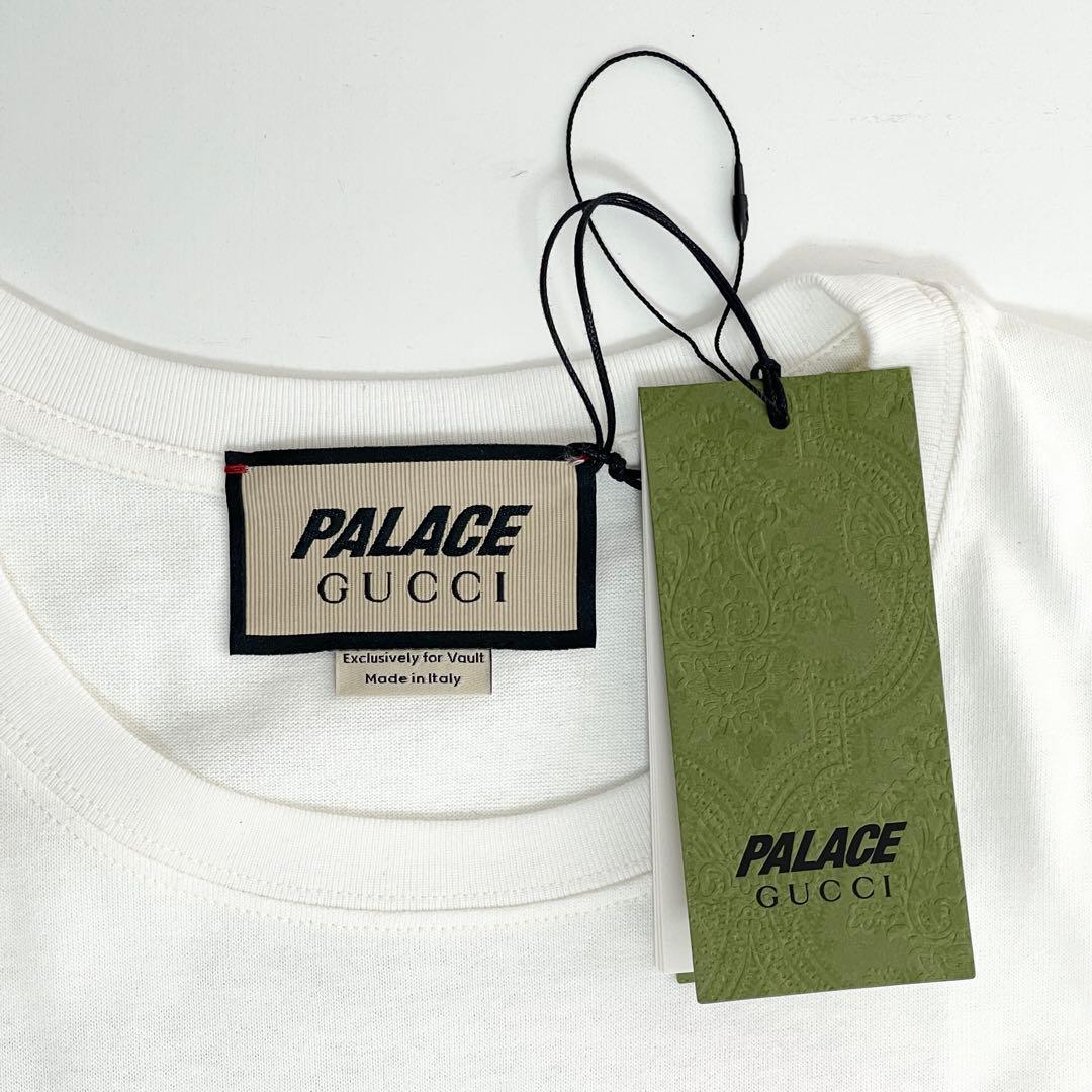 【年末セール】31日まで グッチ × パレス コラボ コットン ジャージTシャツ