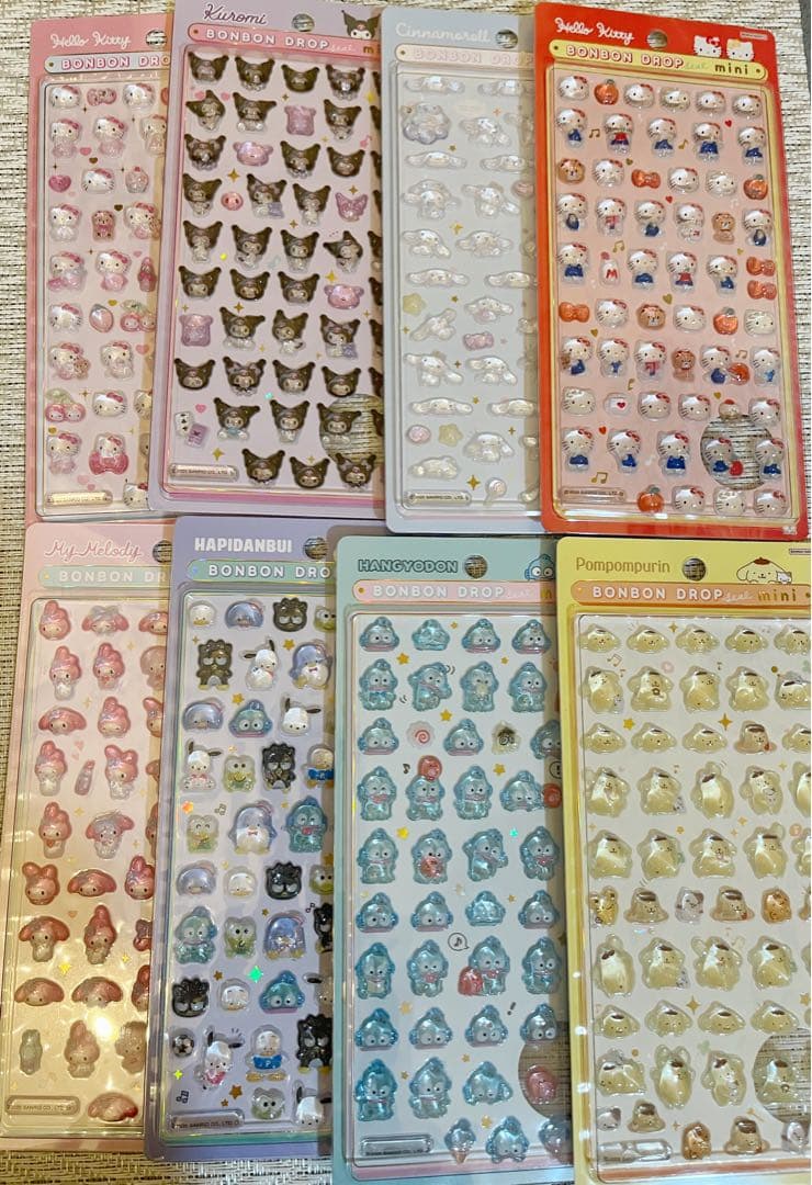 正規品　サンリオ　ボンボンドロップシールmini コンプ 8種　セット