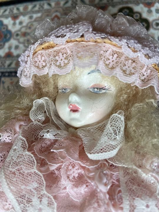 フランス人形　ビスクドール　着せ替え人形　タグ付