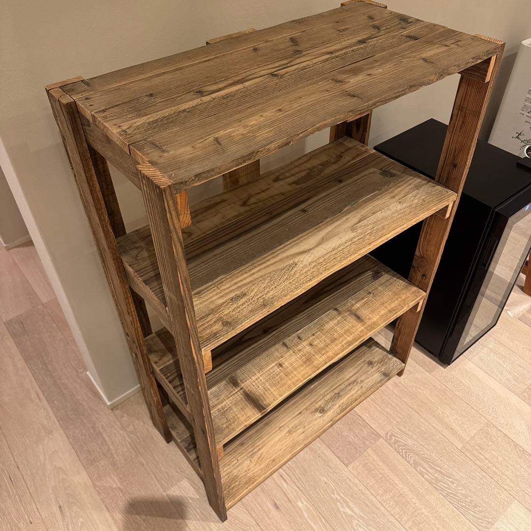 シェルフ 木製 棚 3段 オープンシェルフ 飾り棚 ハンドメイド家具