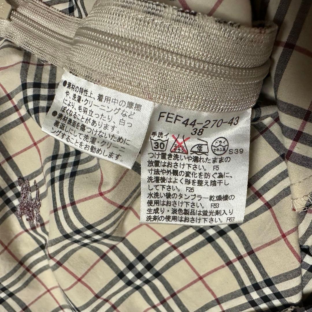 ✨BURBERRY バーバリー ノバチェック 肩リボン タンクトップ M✨