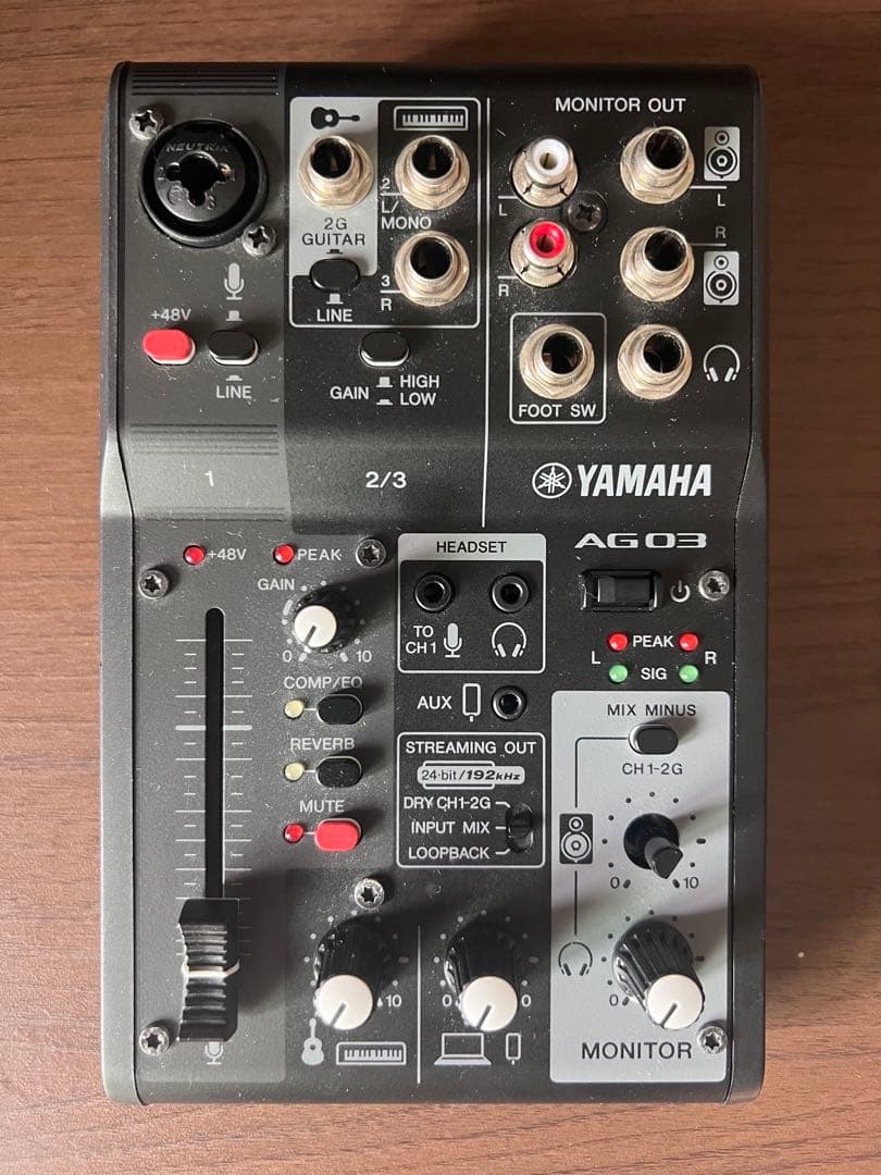 YAMAHA AG03 mk2 オーディオインターフェイス