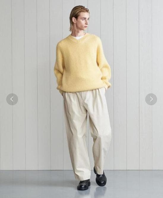 H BEAUTY&YOUTH ピーチカルゼ バルーンパンツ L Ovy kaja