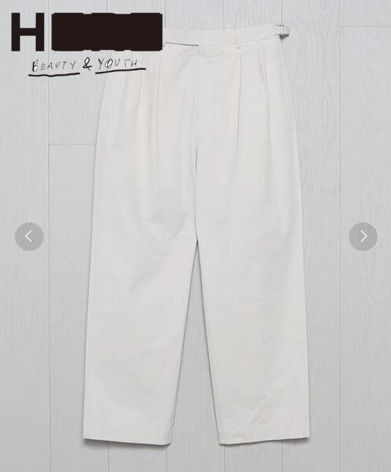 H BEAUTY&YOUTH ピーチカルゼ バルーンパンツ L Ovy kaja