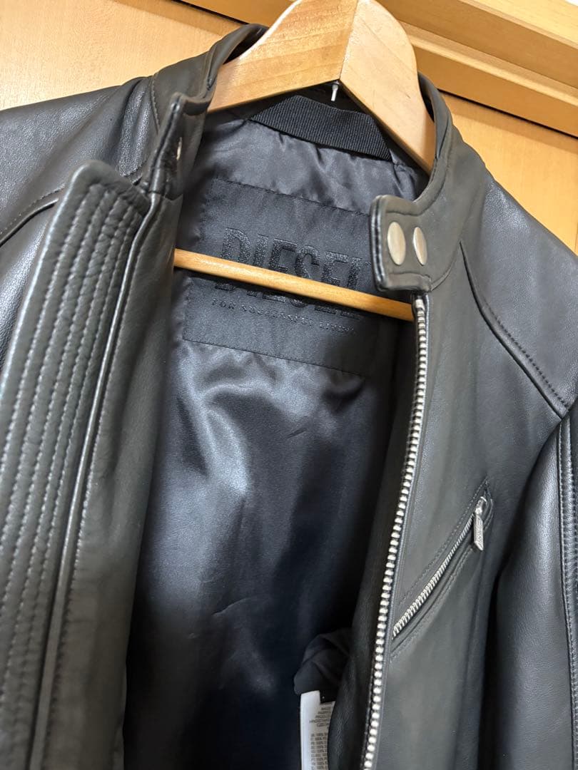 【未使用品】ディーゼル　シングルライダース　シープスキン　Mサイズ