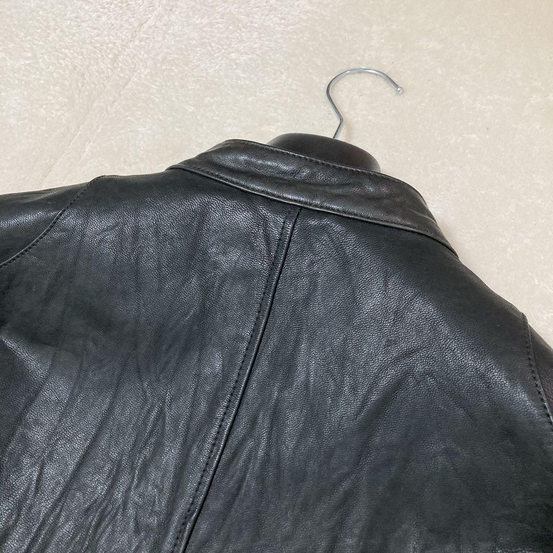 【美品】BACK NUMBER バックナンバー ゴートレザー ジャケット XL