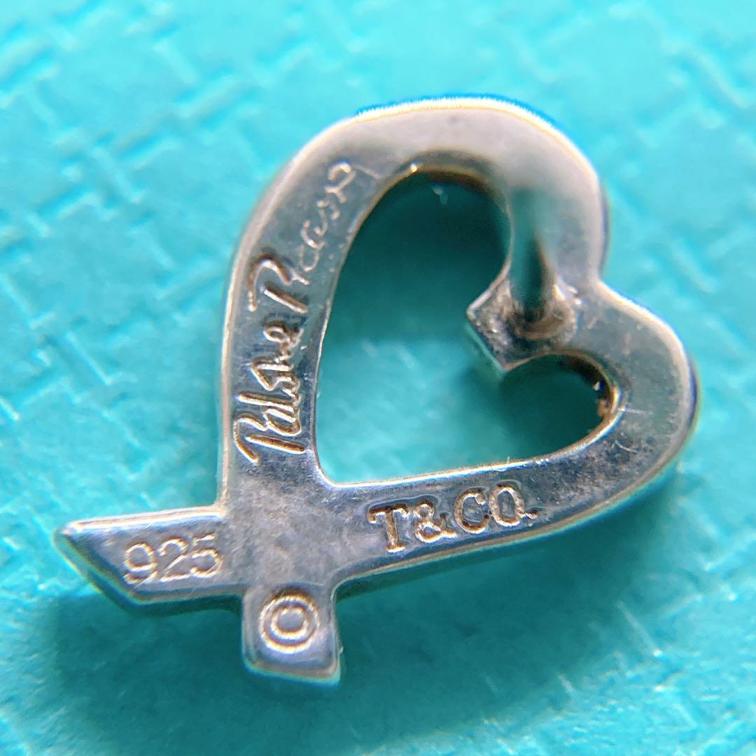 【美品】ティファニー ラビングハート ピアス 925 シルバー 両耳